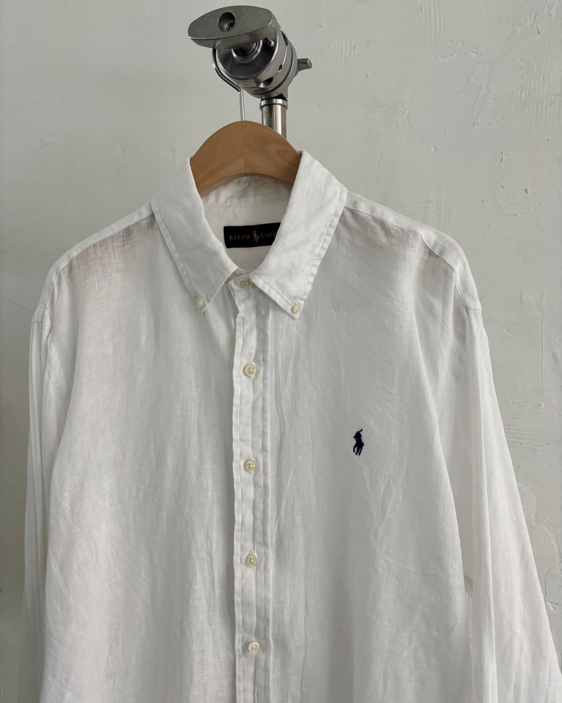 Polo 폴로 랄프로렌 화이트 린넨 셔츠 상품이미지2