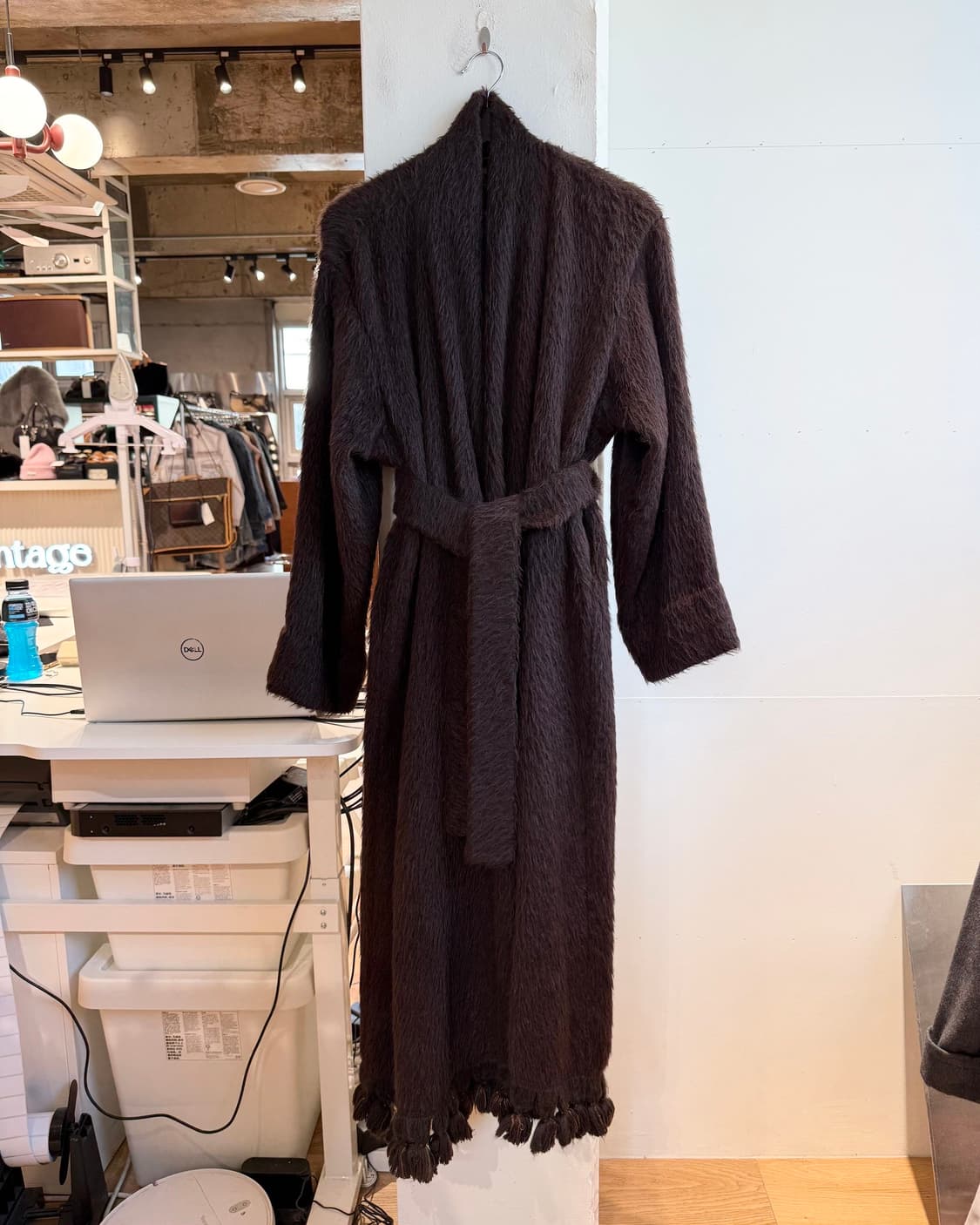 펜디 브라운 알파카울 롱 코트  상품이미지2