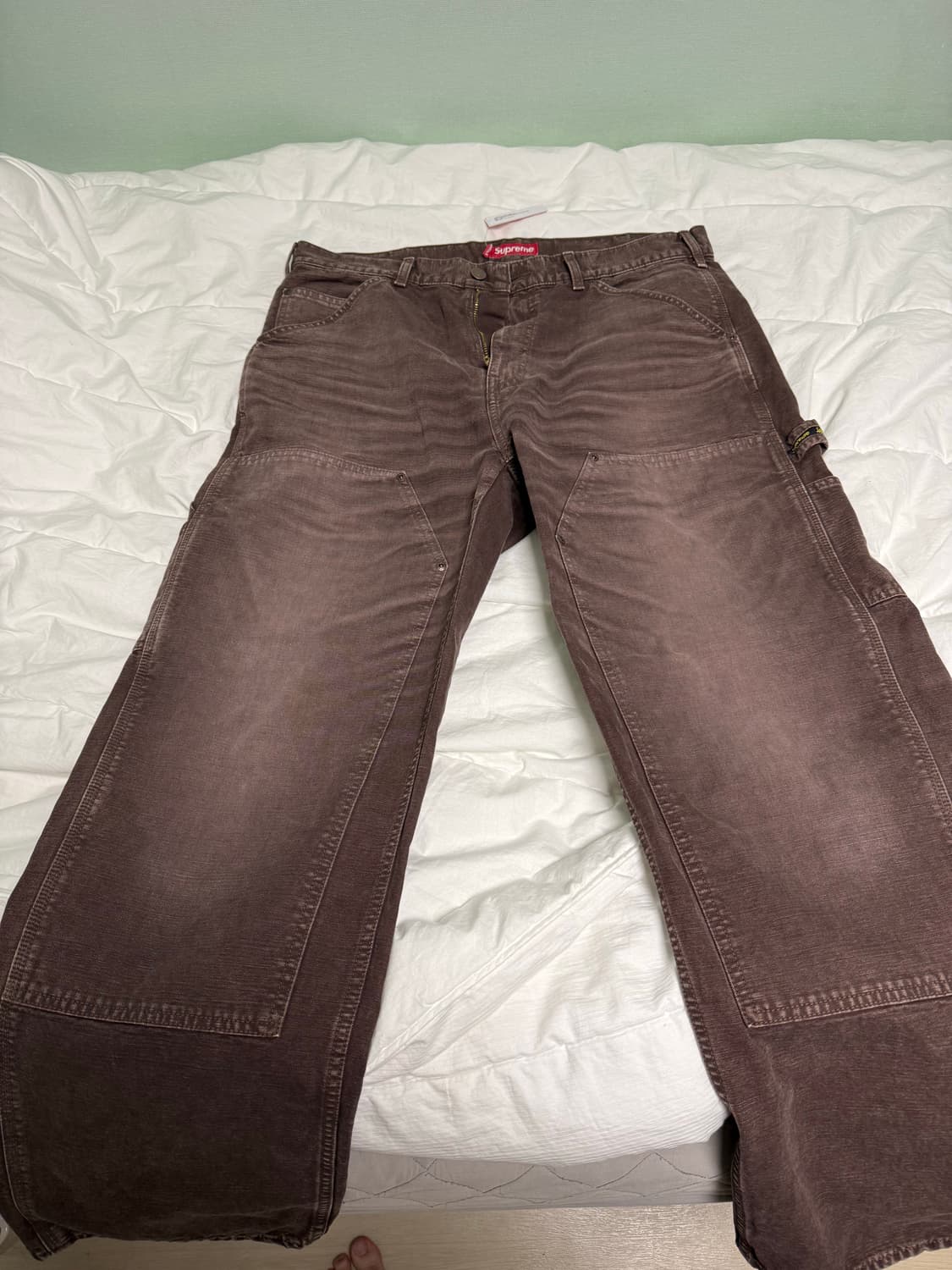 슈프림 원 더블니 페인터 팬츠 브라운 25SS 상품이미지3