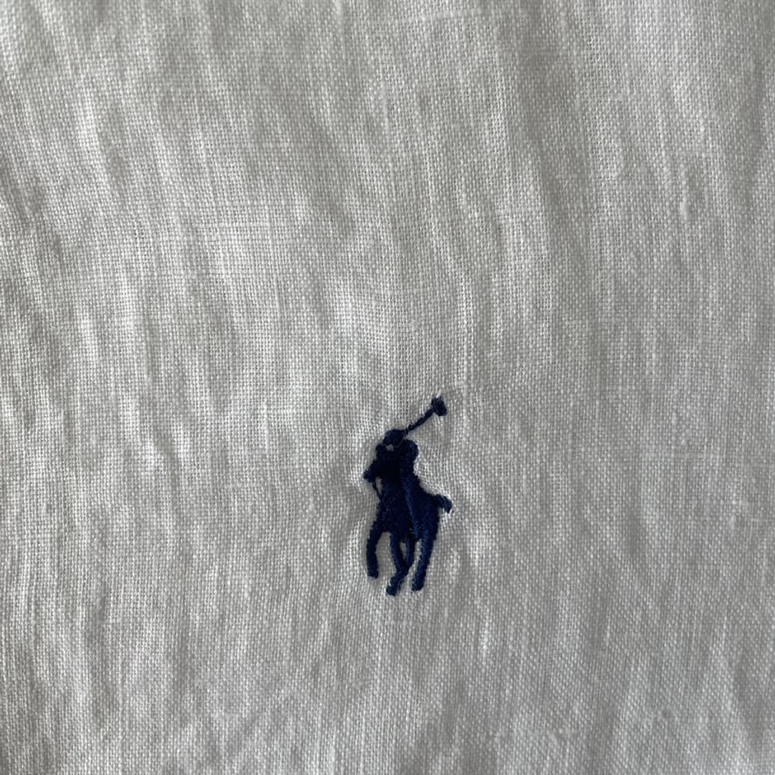 XL 폴로 신형 린넨셔츠 화이트 상품이미지6