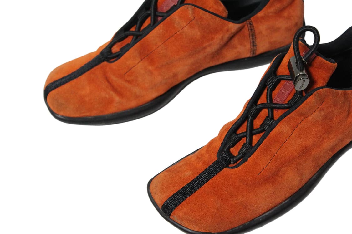 2000s Prada Sport 프라다 스포츠 스웨이드 러버솔 슈즈 상품이미지3