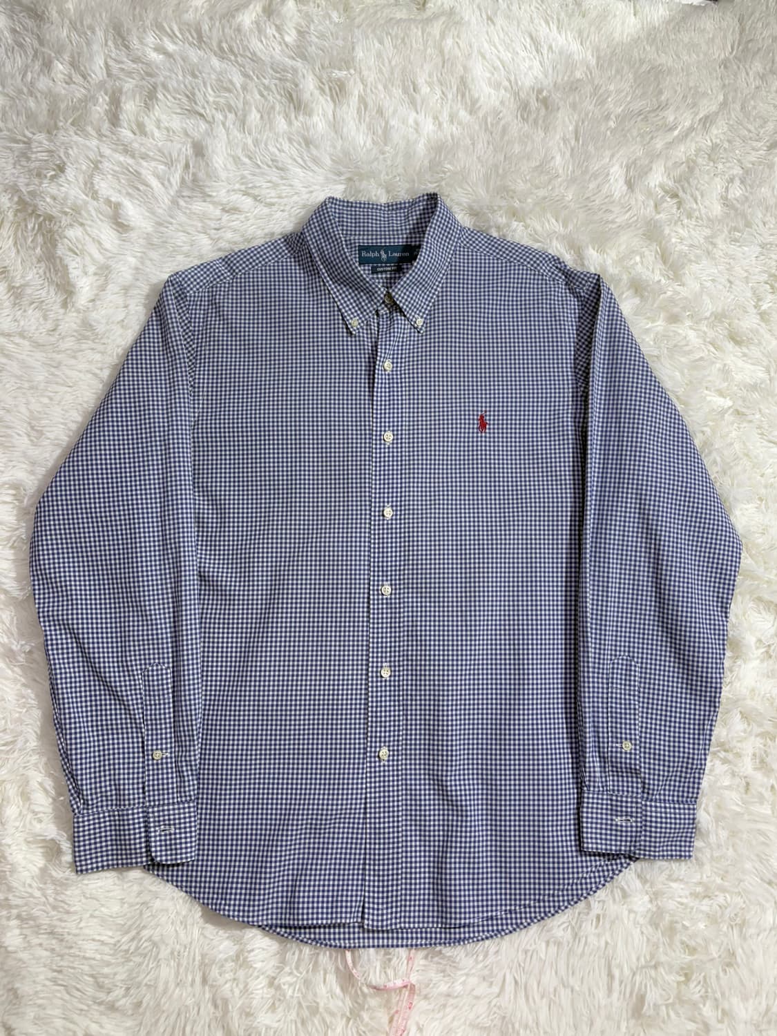폴로 랄프로렌 포니 오버핏 체크셔츠  상품이미지3
