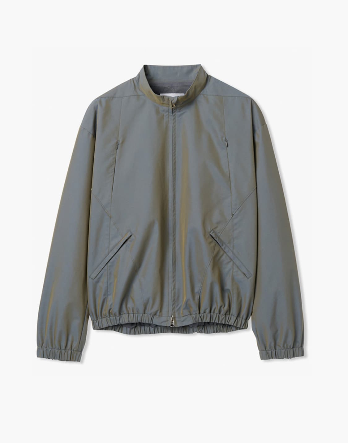 [새상품] 르마드 투톤 로우컷 밴딩 숏 자켓 그레이쉬 블루 상품이미지2