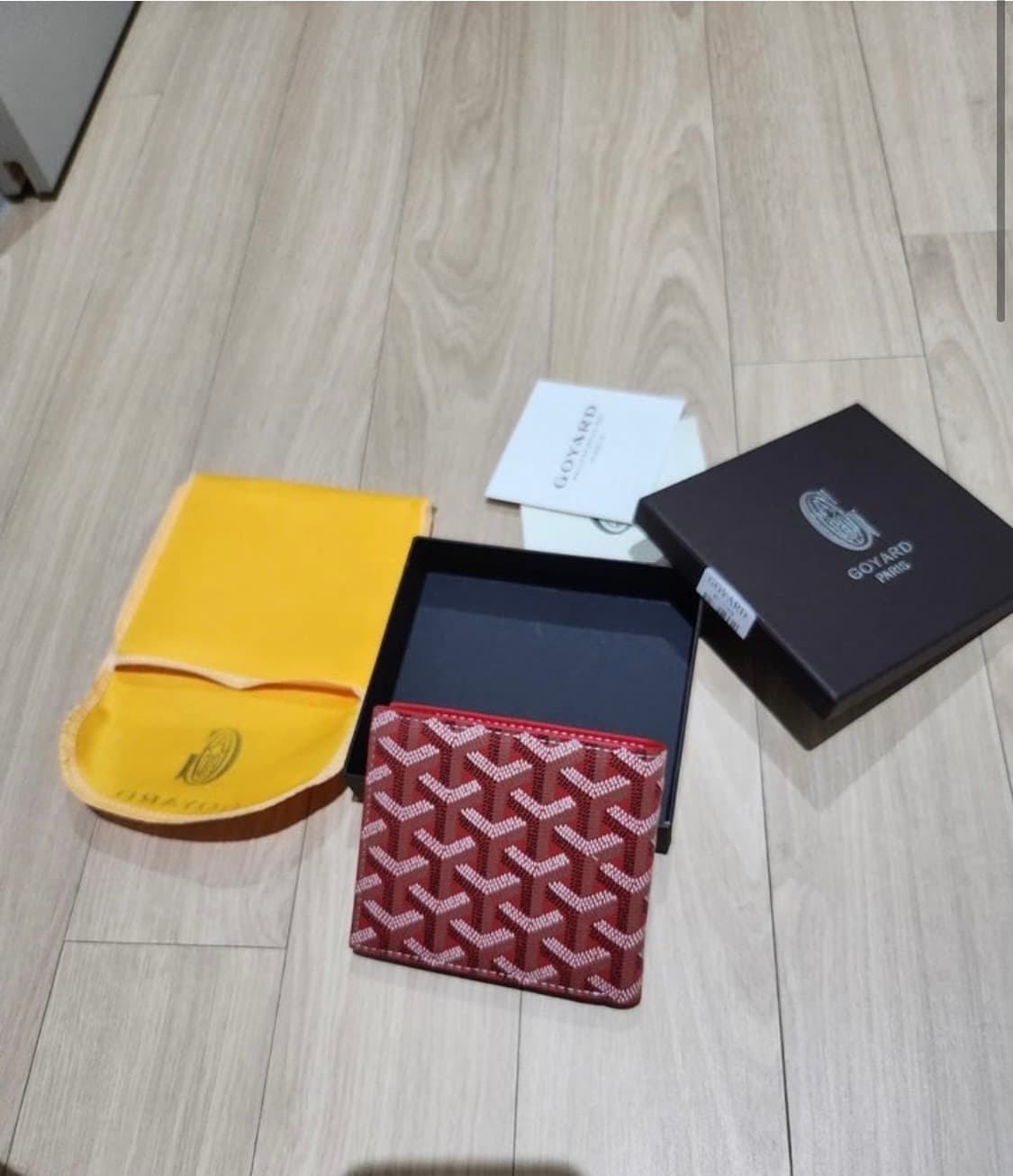 고야드 반지갑 레드(새상품) 상품이미지2