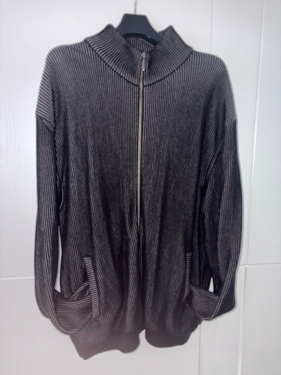 디스이즈네버댓 풀 집 가디건 블랙 상품이미지2