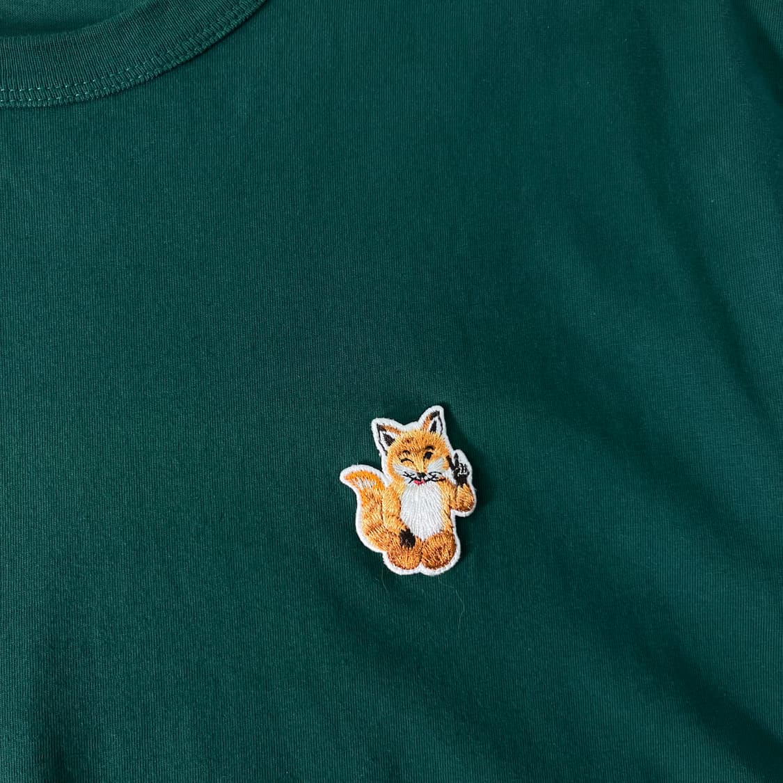 105 메종키츠네 올라잇 폭스패치 반팔 티셔츠 상품이미지3