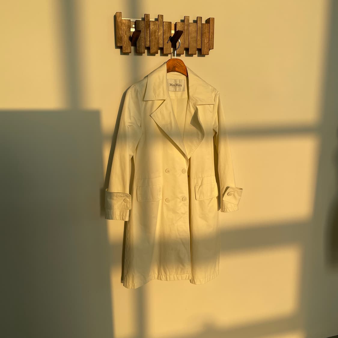 막스마라 화이트 트렌치 코트 상품이미지1