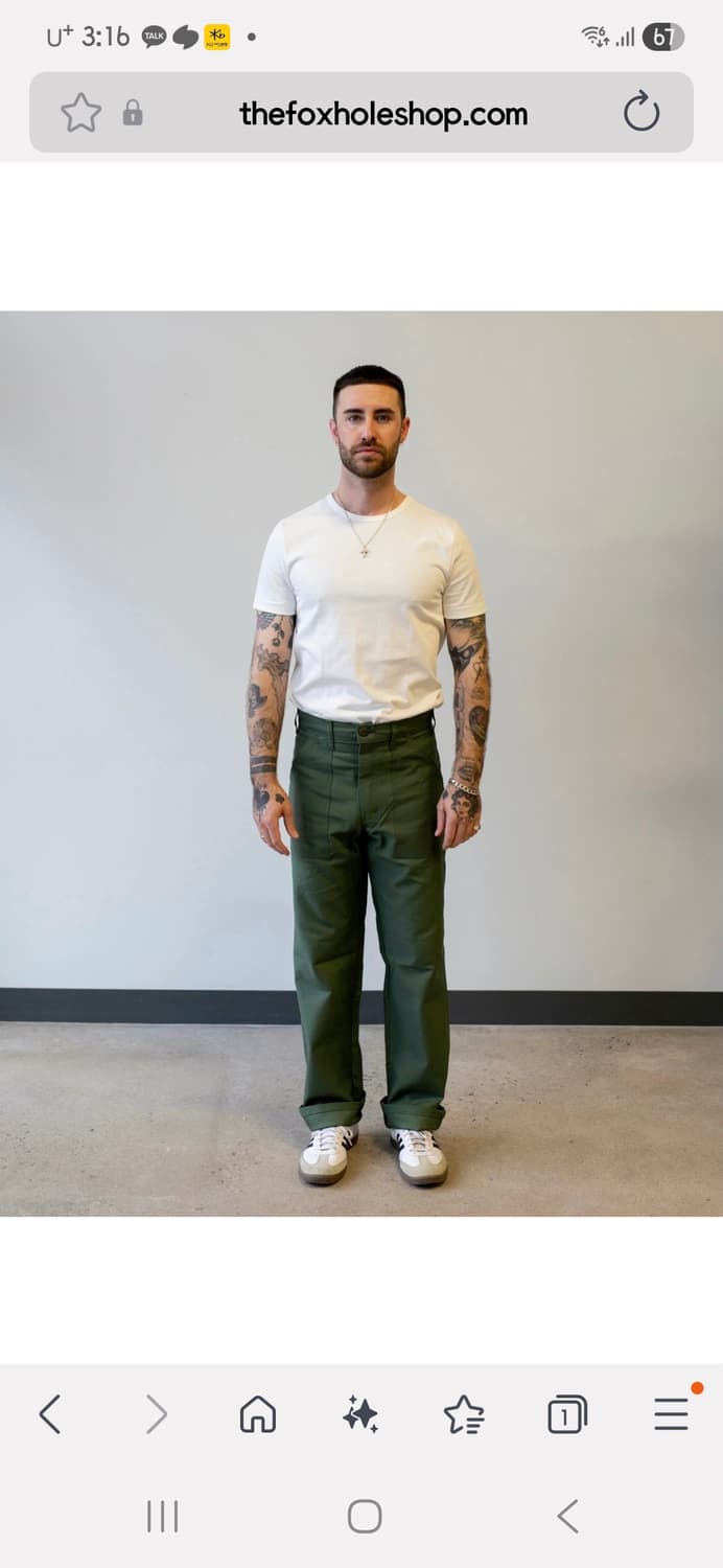 Stan Ray 1101 팬츠 32 size 미착용 상품이미지6