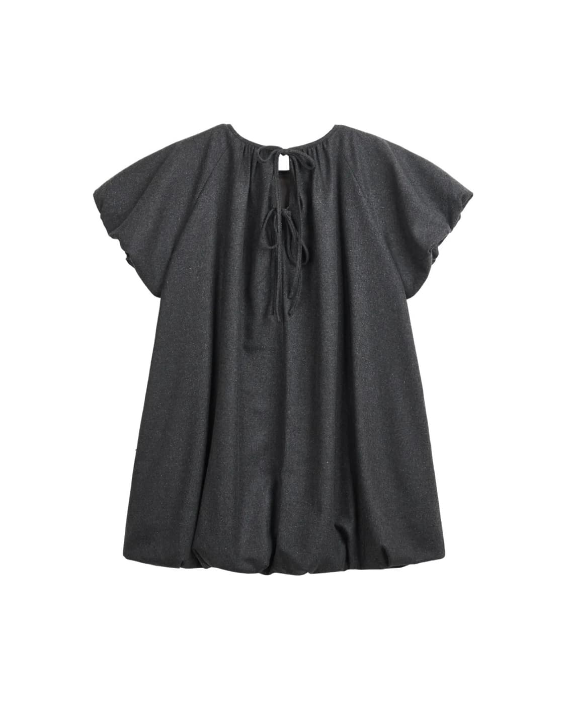코스모스 볼륨 미니 원피스 (그레이) 상품이미지6