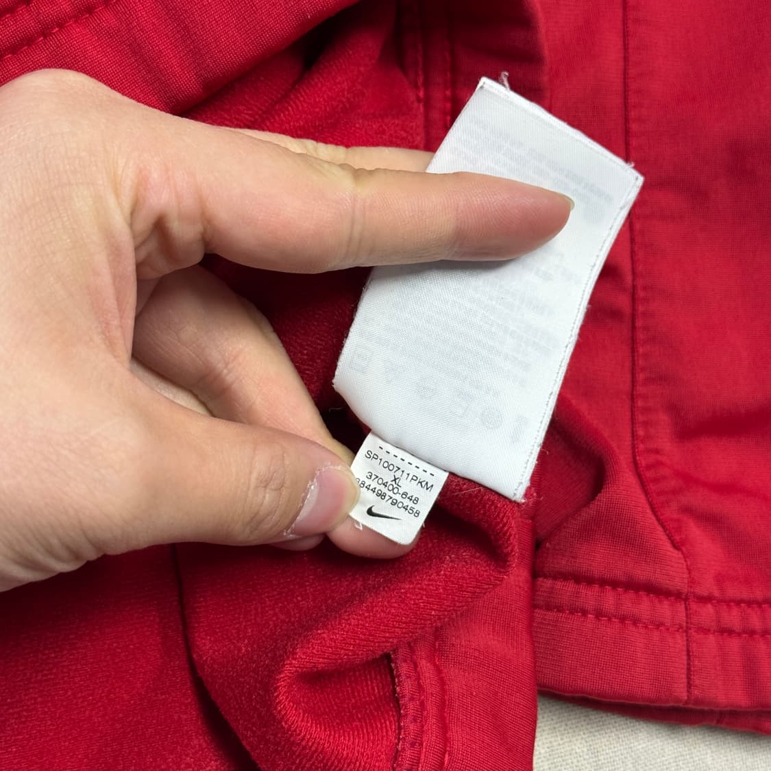 나이키 삥줄 레드 트랙 져지 XL 상품이미지7