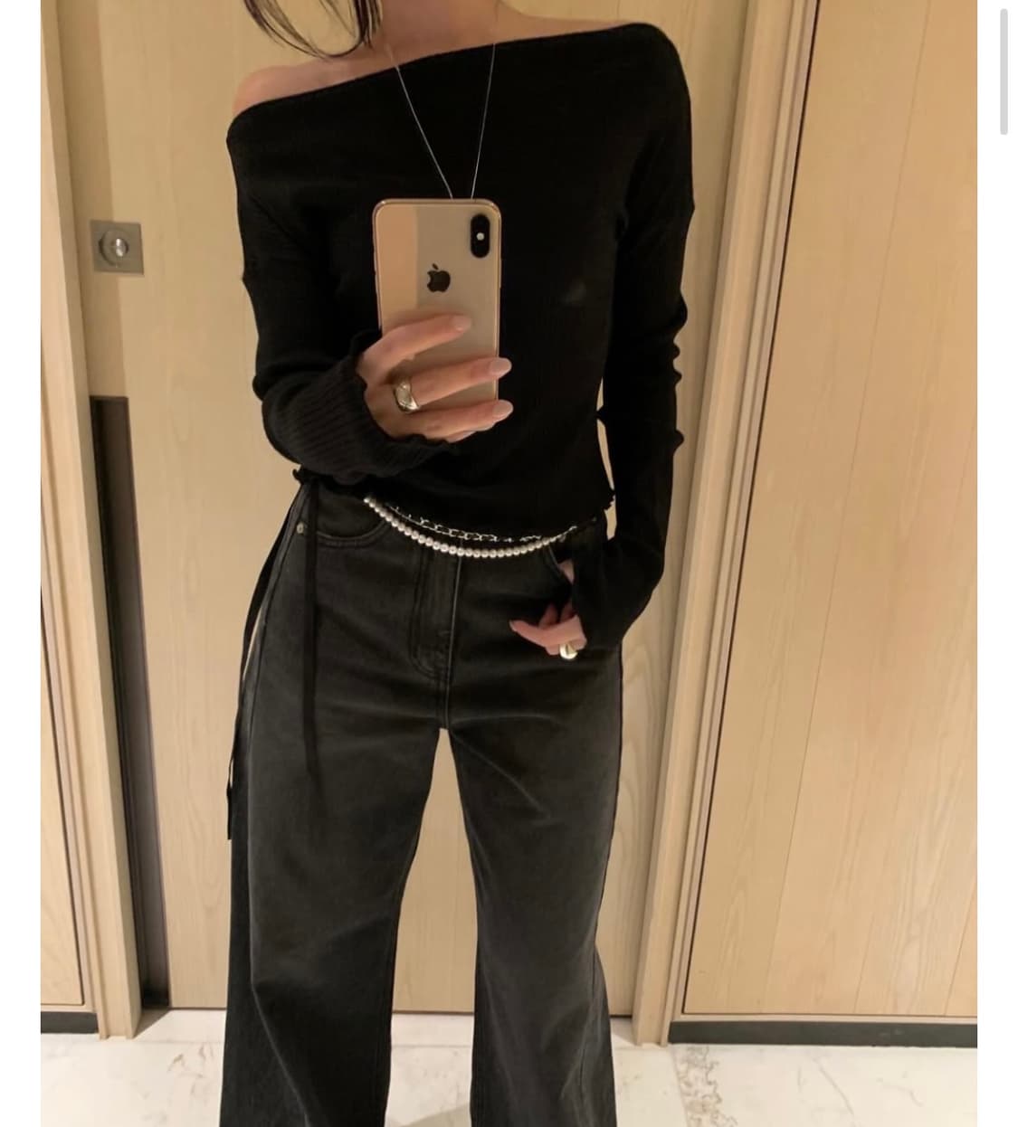 poster 포스터 체인 리본 벨트 상품이미지2