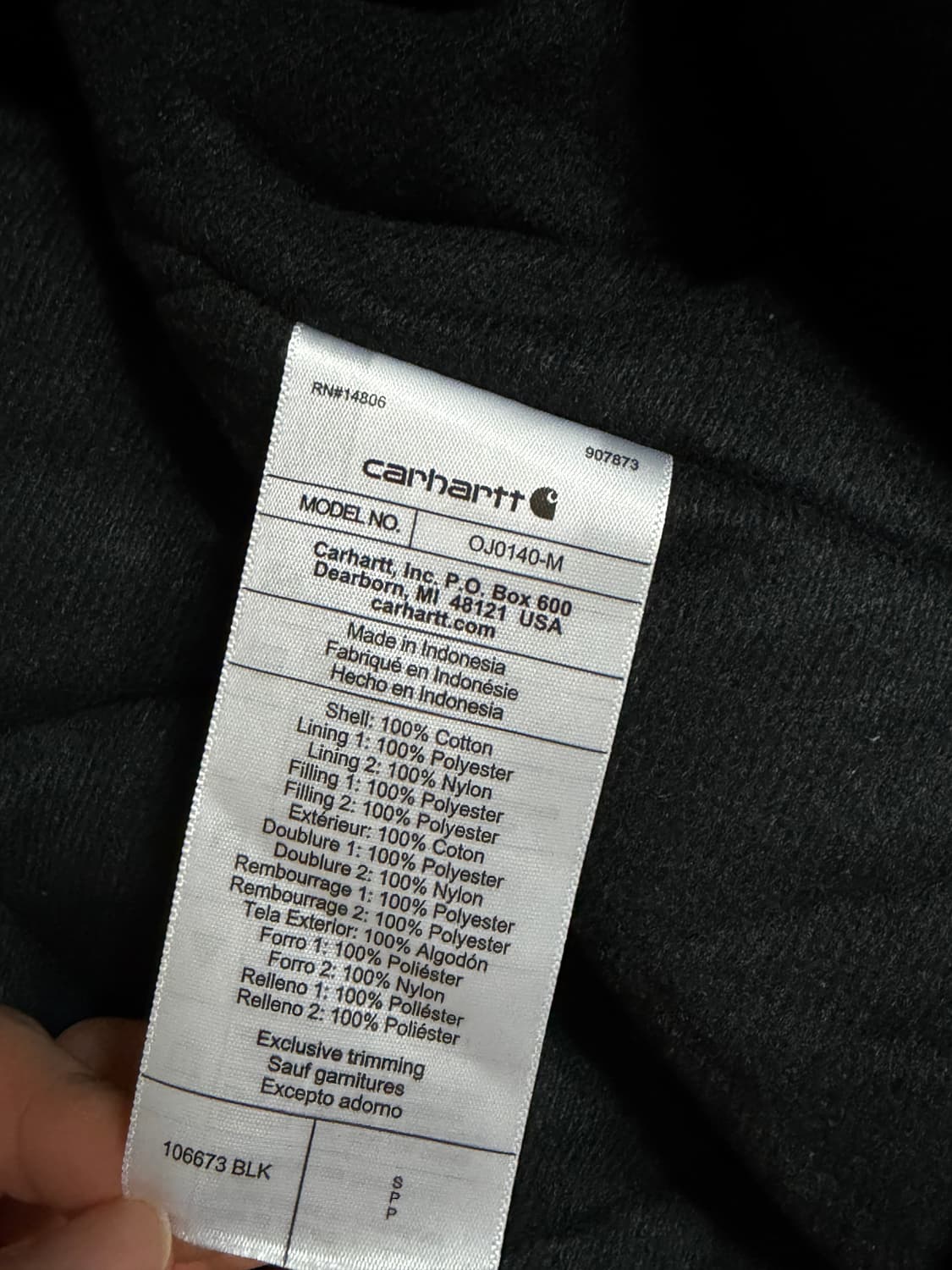 [S] 칼하트 J140 덕 액티브 자켓 상품이미지5