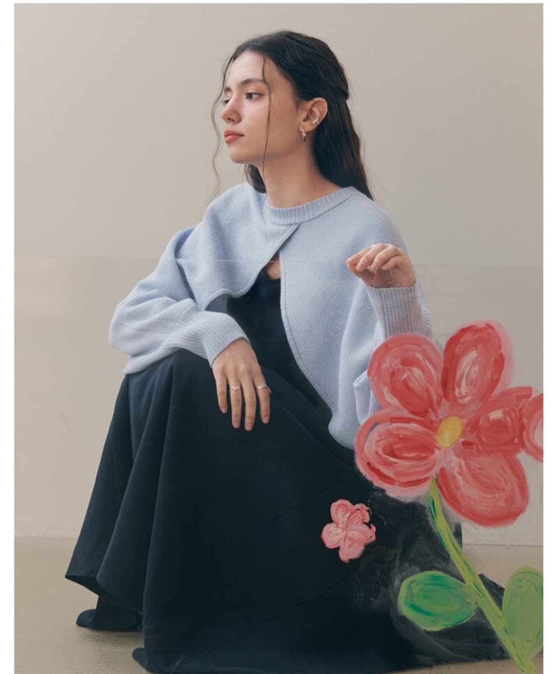 제로스트릿 볼레로 니트 가디건 세트 상품이미지3