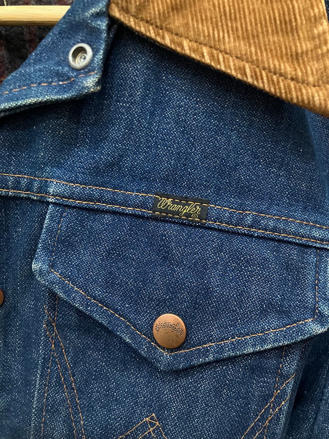 80s wrangler jr720nv 랭글러 블랭킷 데님 자켓 상품이미지7