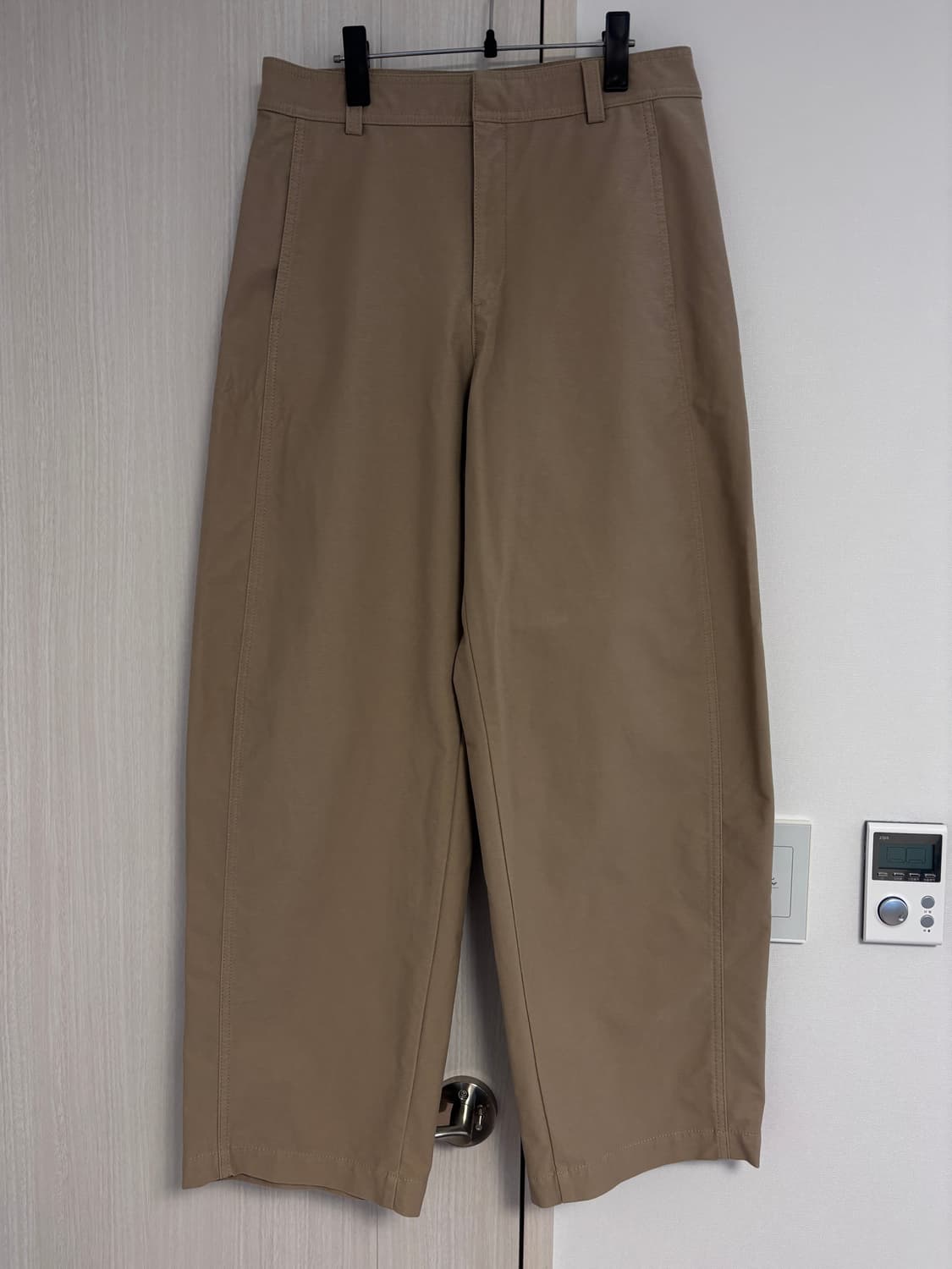 XL 긴기장 유니클로 저지배럴 팬츠 베이지 상품이미지1