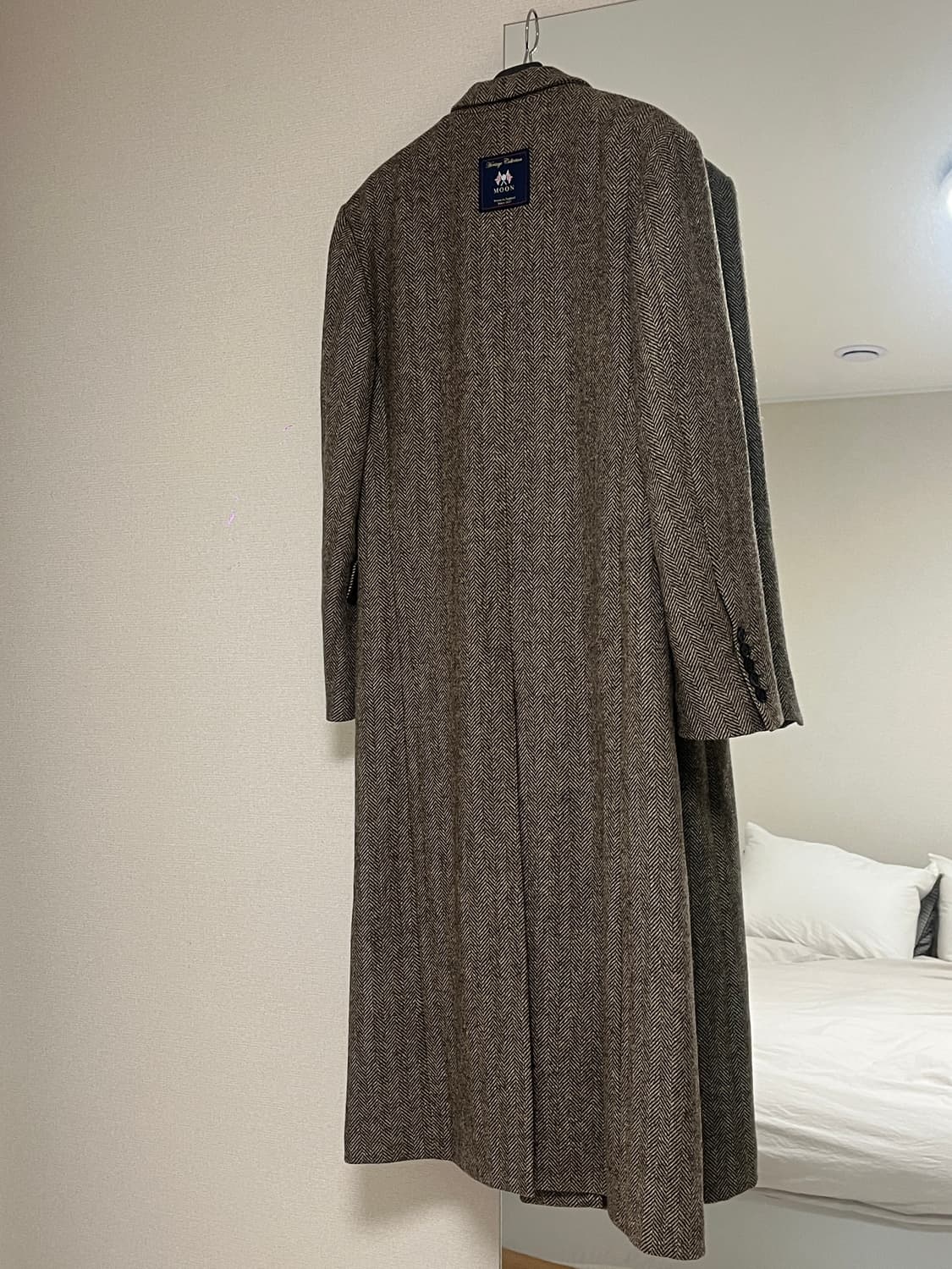 킨더살몬 헤링본 울 코트 상품이미지4