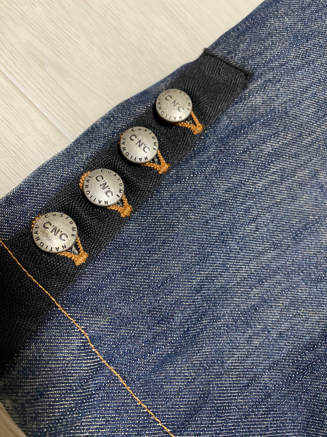 CNC 스티치 데님 블레이저 자켓 상품이미지5