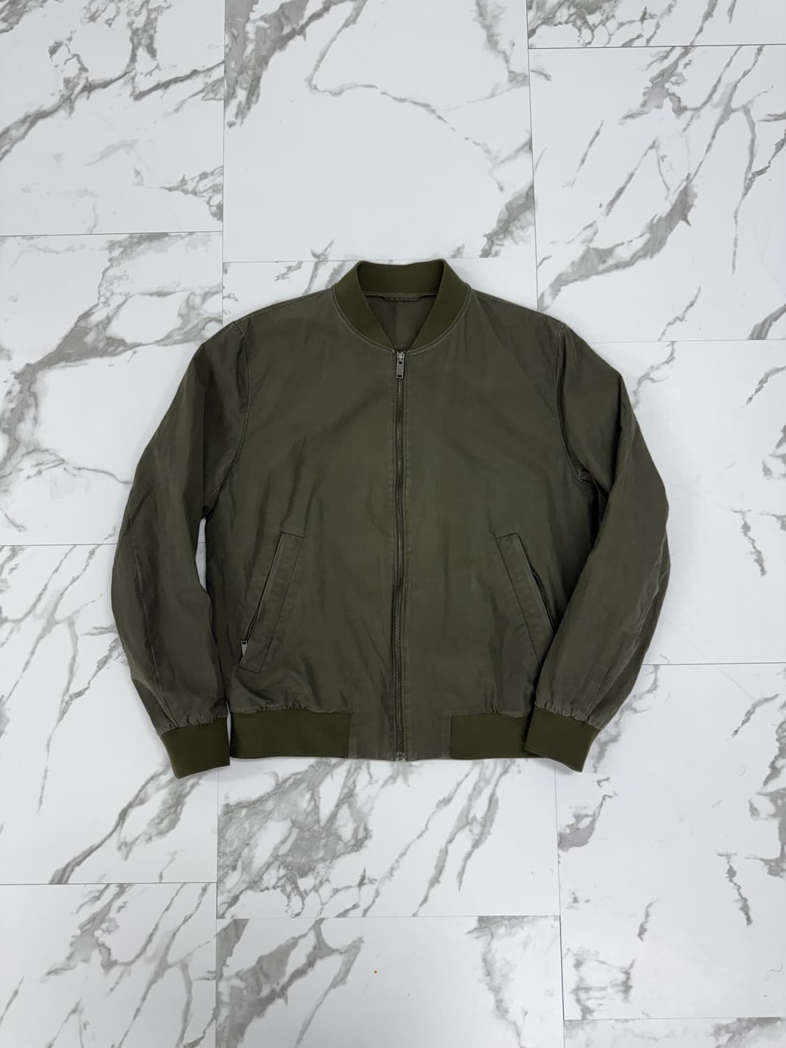 코스 올리브그린 코튼 MA-1 자켓 상품이미지1