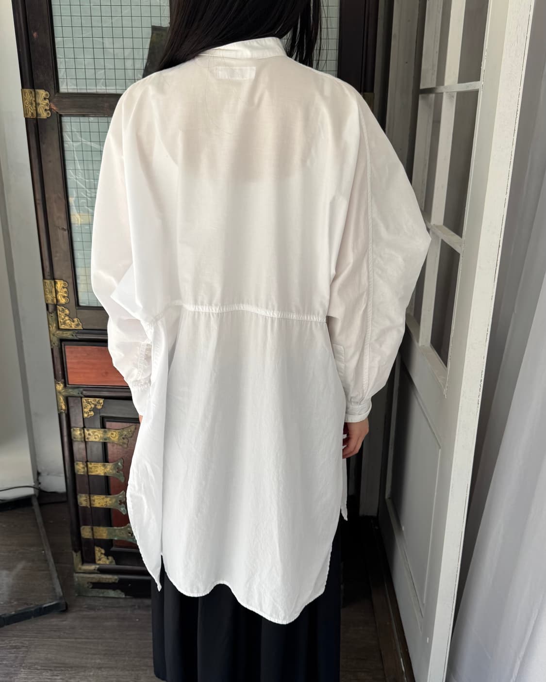 요지 야마모토 YS 스트랩 카라 롱 셔츠 상품이미지3