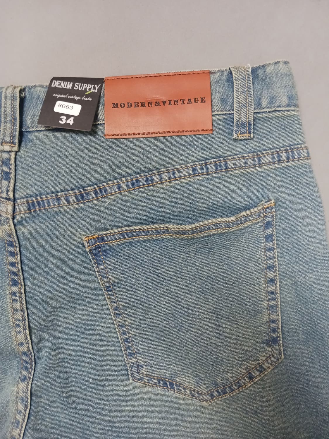 새제품 [34] 데님서플라이 빈티지워싱 슬림 테이퍼드진 청바지 상품이미지9