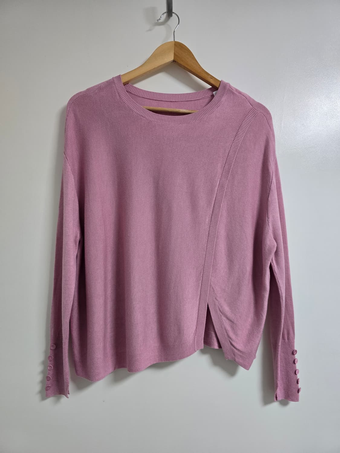 DEREK LAM 뉴욕 실크 언발란스 니트 블라우스 상품이미지1