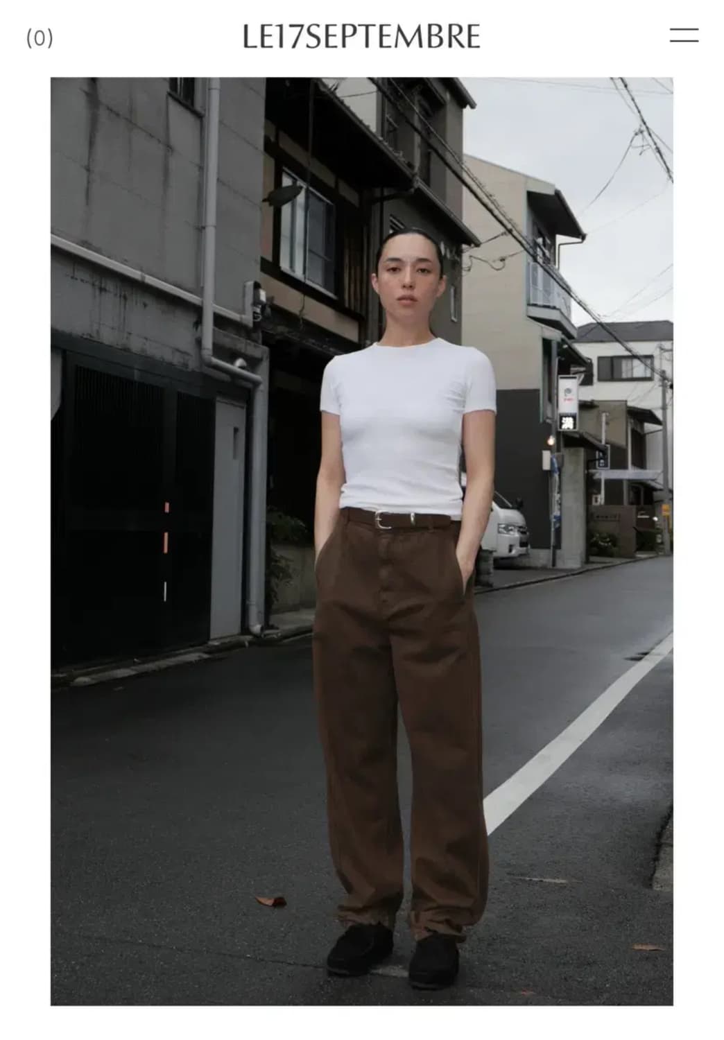 르917 커브 데님팬츠CURVED DENIM PANTS brown 38 상품이미지4