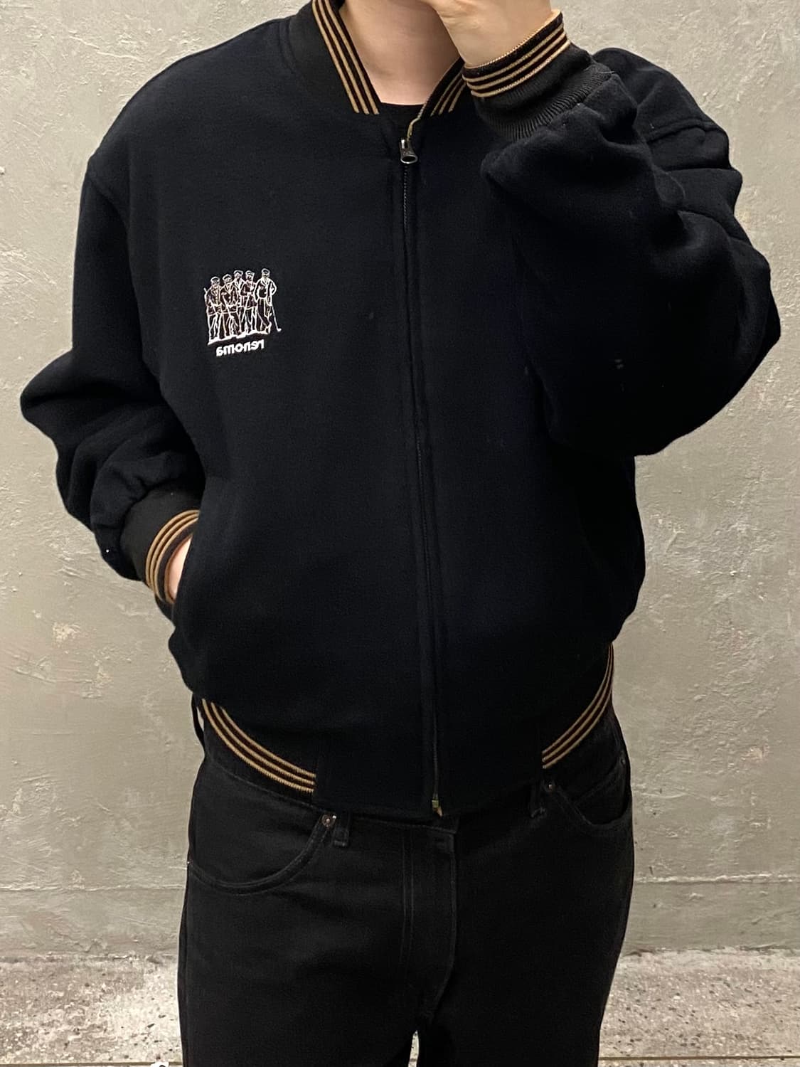 [M] 90s renoma sport 레노마 리버서블 울 블루종 상품이미지10