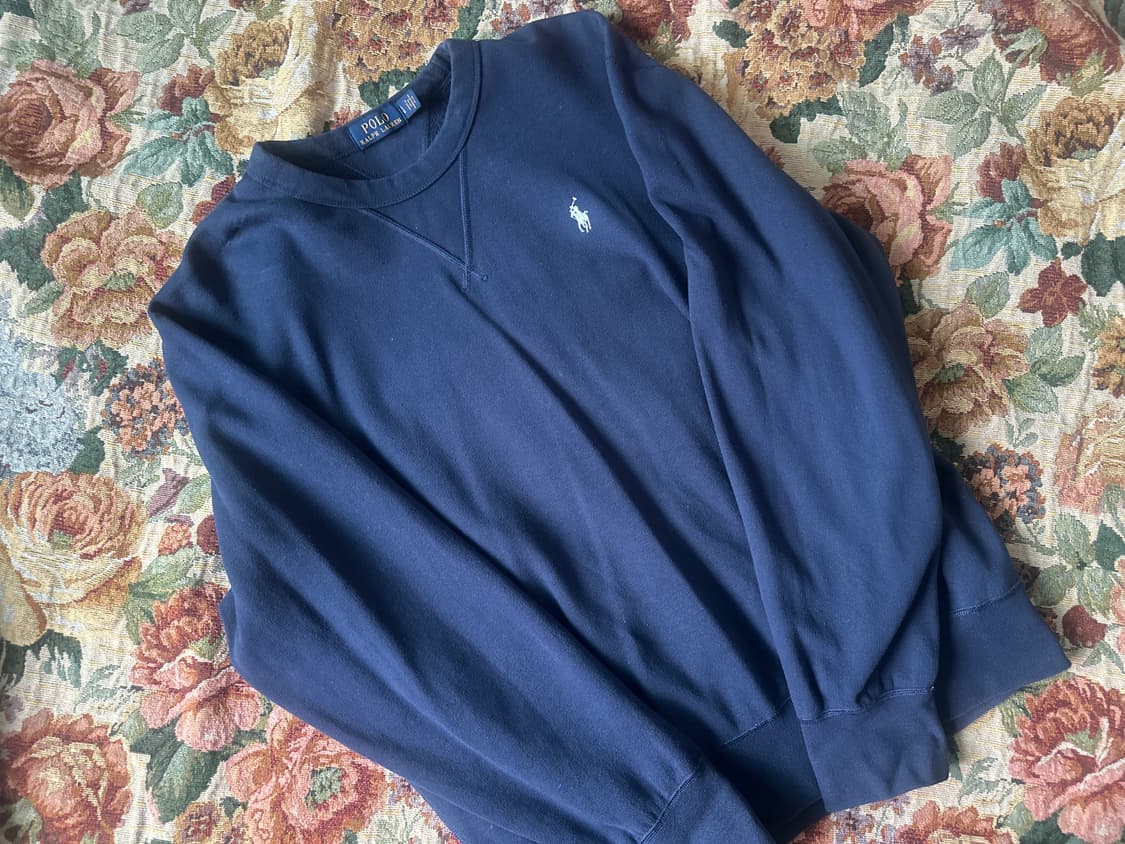 폴로 맨투맨 네이비 L 상품이미지1