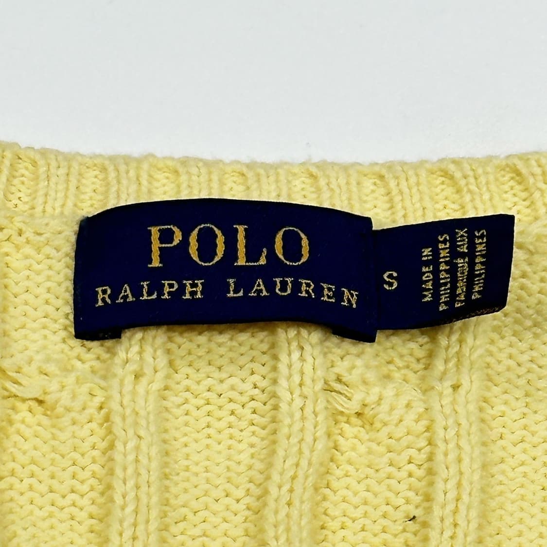 폴로 랄프로렌 포니 옐로우 케이블 니트 (S 여성추천) 상품이미지5