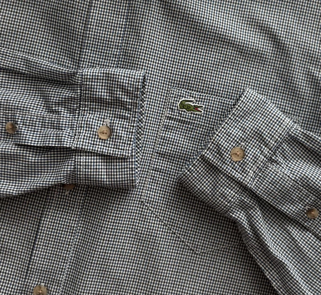 라코스테 깅엄 체크 셔츠 상품이미지3
