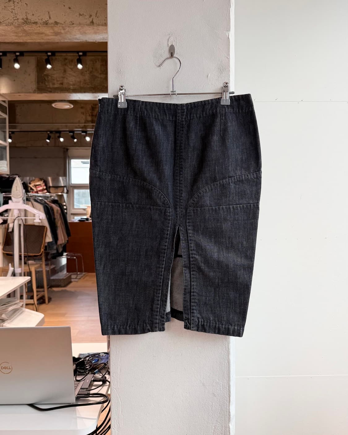 구찌 데님 패치워크 미디스커트 상품이미지5