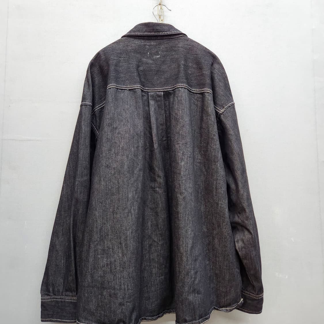 스파오 원포켓 스트치 디테일 데님 셔츠 L(XL) 상품이미지4