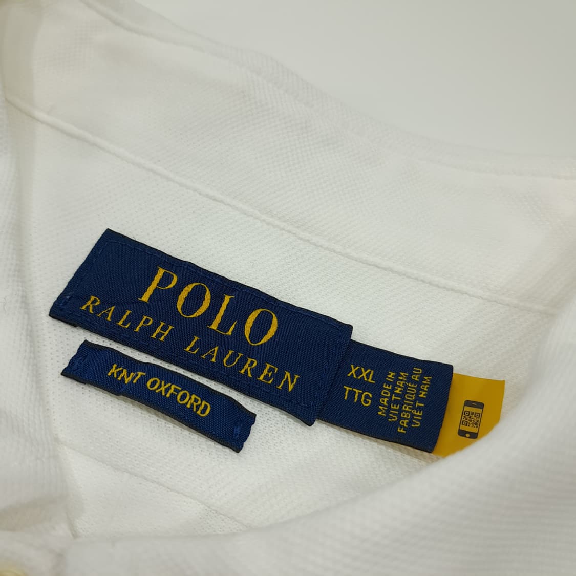 CL502 2XL 폴로 코튼 멀티포니 QR 화이트 니트 셔츠 남방 상품이미지3