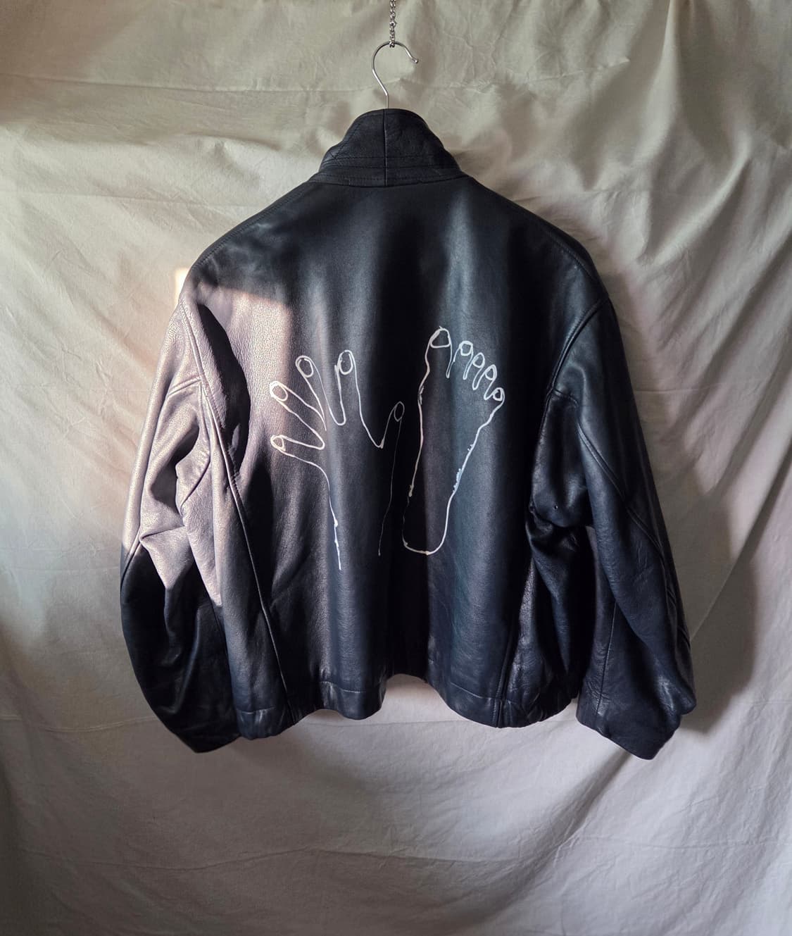 1970~80s 프렌치 빈티지 프랑스군 파일럿 레더 자켓 105 상품이미지2