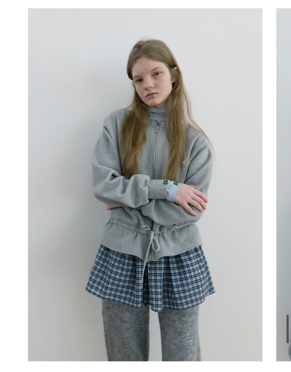 노컨텐츠 스웨트 스트링 집업 상품이미지3