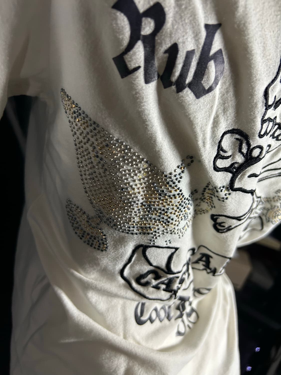 skull punk collar half sleeve 상품이미지5