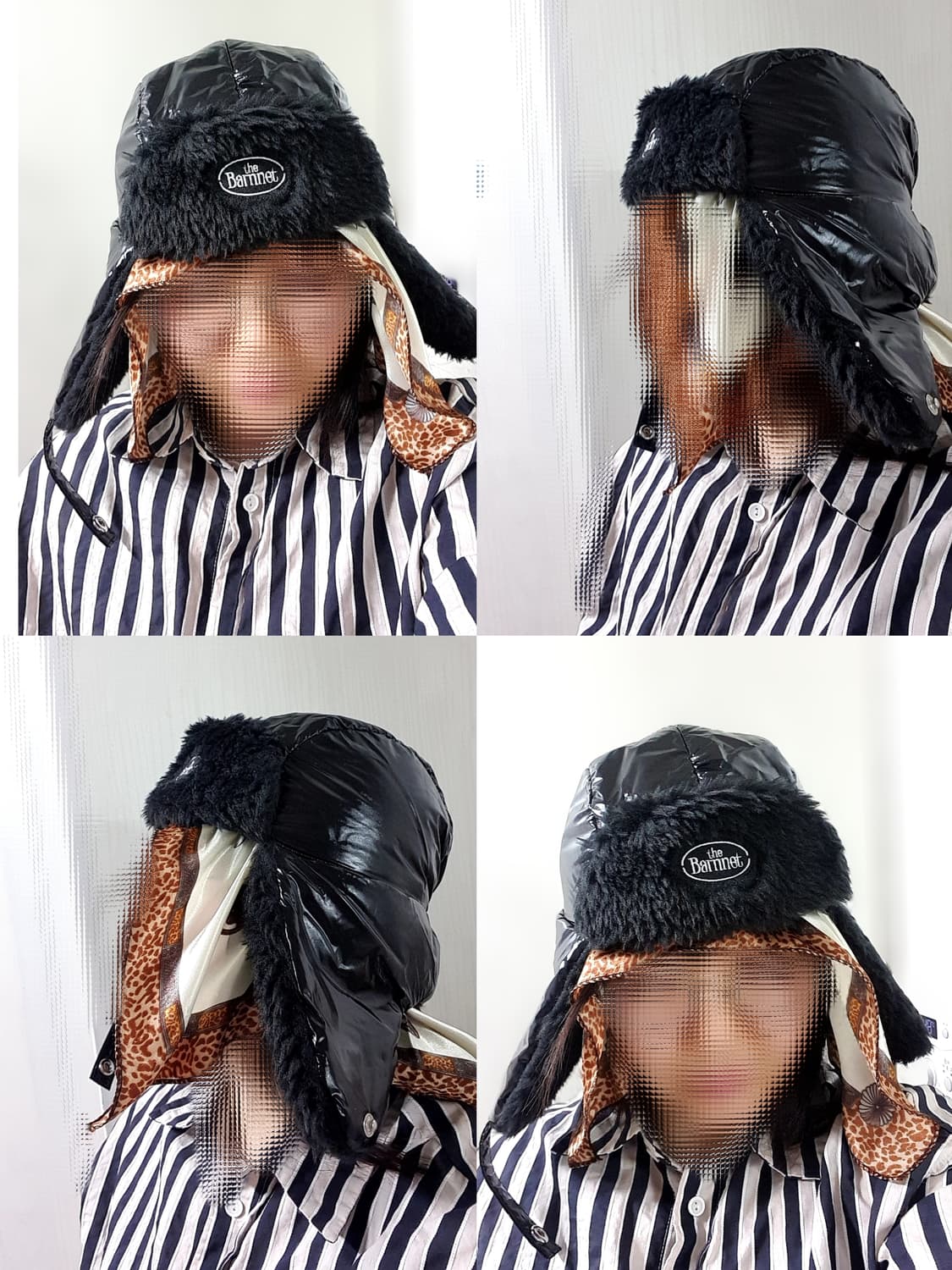 블랙 블링블링 반짝반짝 더바넷 트래퍼햇 트루퍼햇 벙거지 모자  상품이미지10