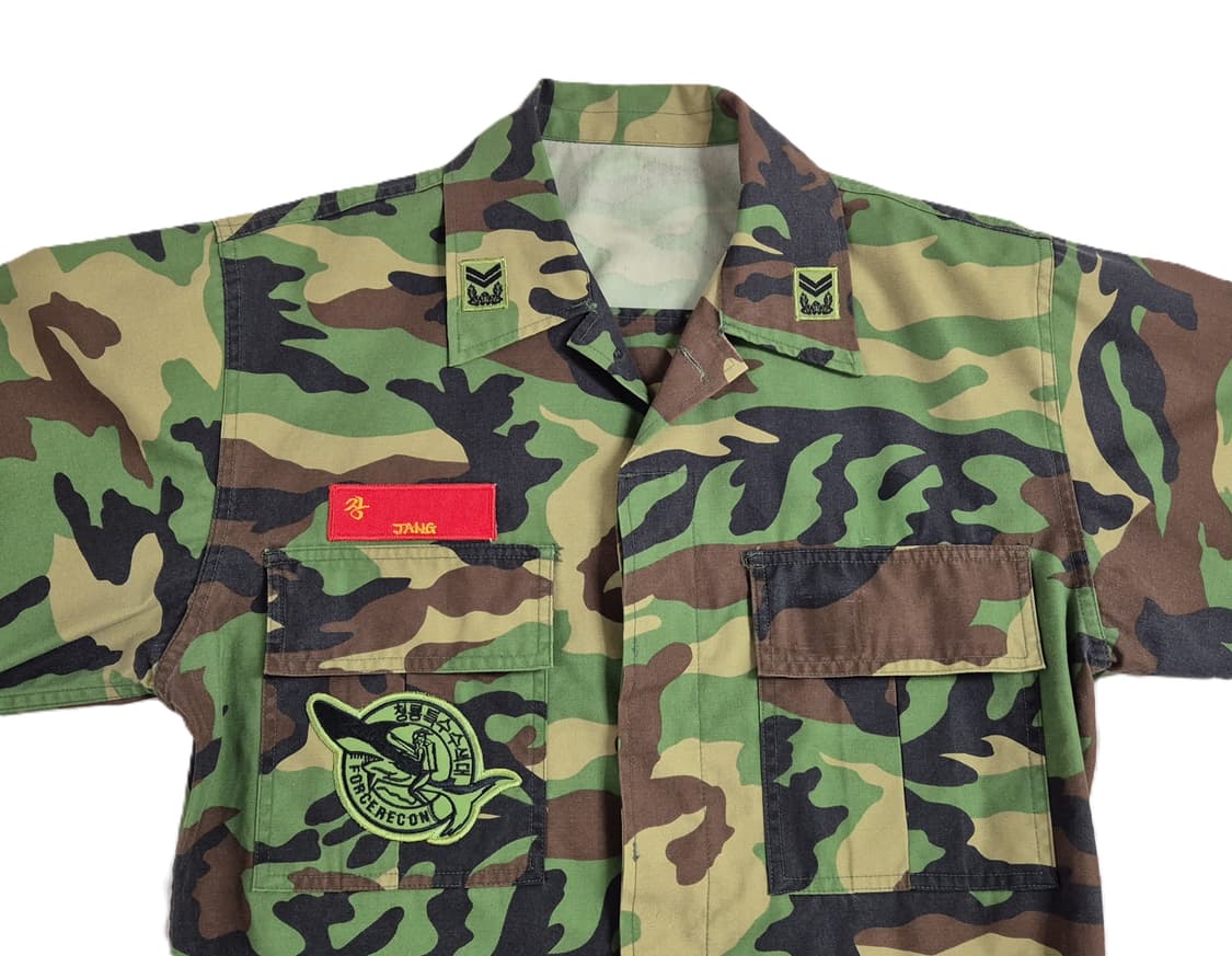 해병대 구형 청룡특수수색대 중사 후기형 동계 전투복 상의 자켓 (L) 상품이미지5