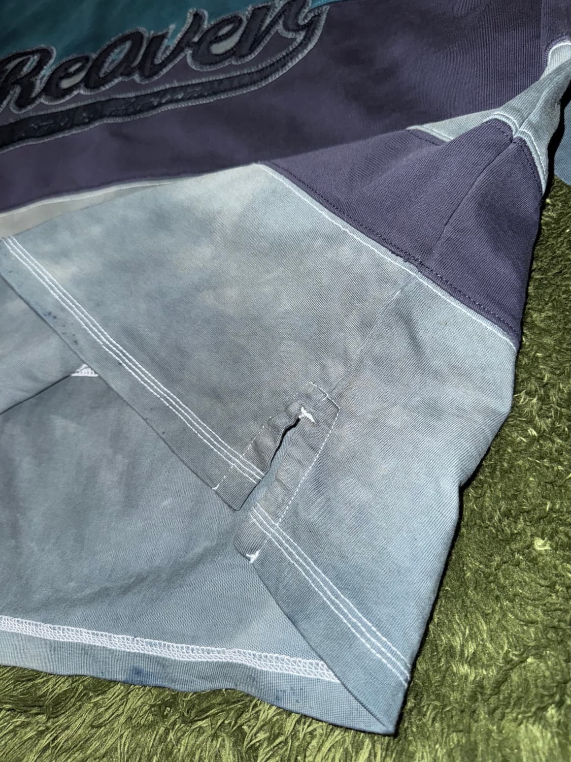 [XL] 리오버 올드스쿨 코튼 럭비 롱슬리브 핸드 다잉 상품이미지8