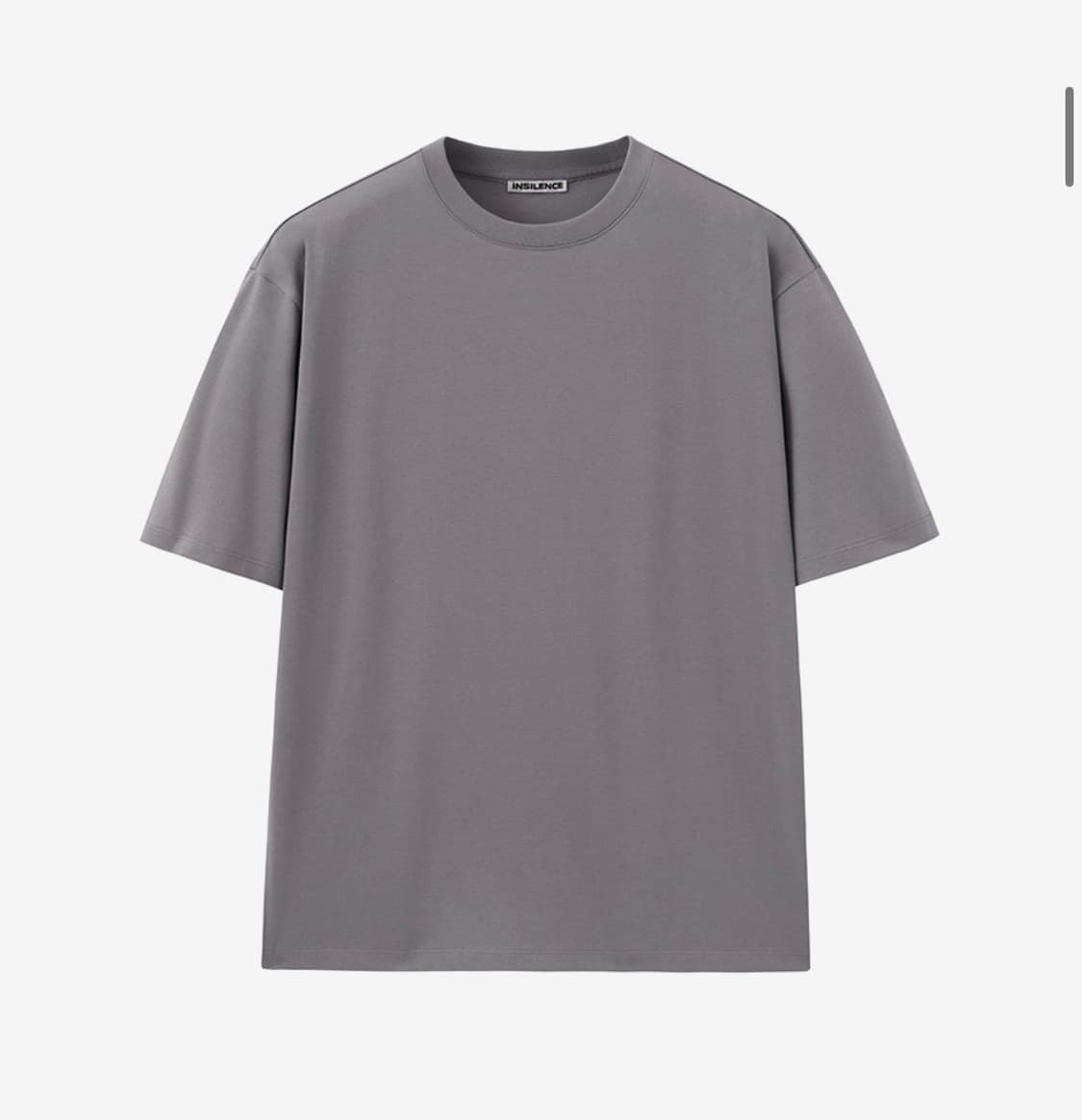 인사일런스 수피마 코튼 프리미엄 티셔츠 GREY S사이즈 상품이미지2
