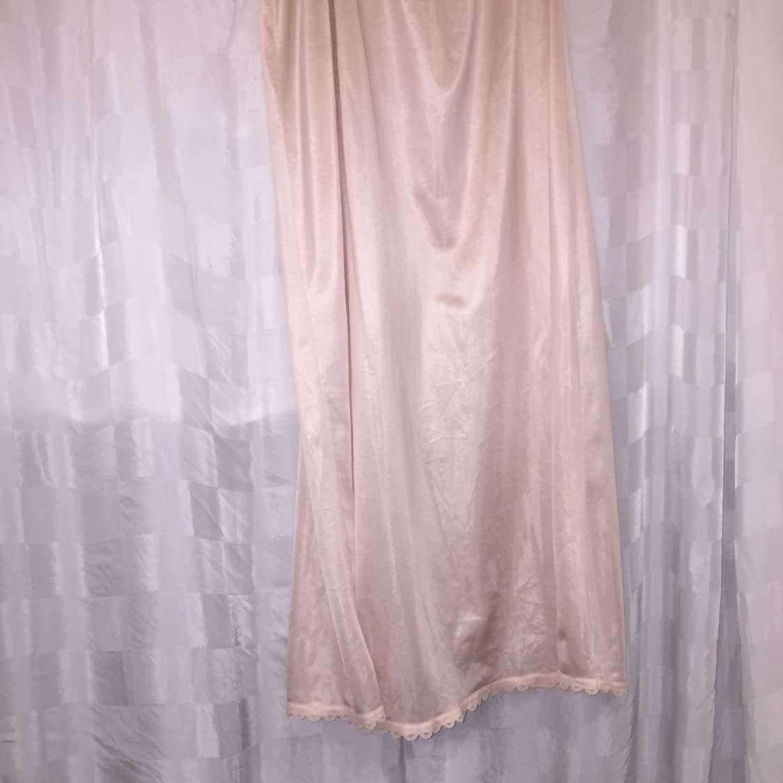 Vintage 갸루 란제리 새틴 레이스 슬립 맥시스커트 상품이미지3