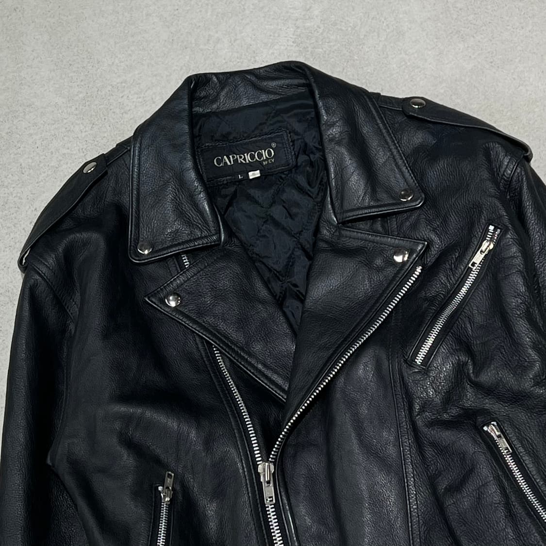 카프리치오 소가죽 라이더자켓 s10403 상품이미지4