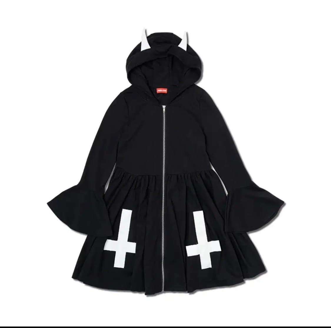 Acdcrag 데빌 후드 집업 상품이미지1