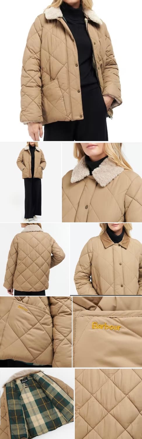 바버 윈터 리데스데일 퀼팅 (베이지. 여성) 상품이미지8