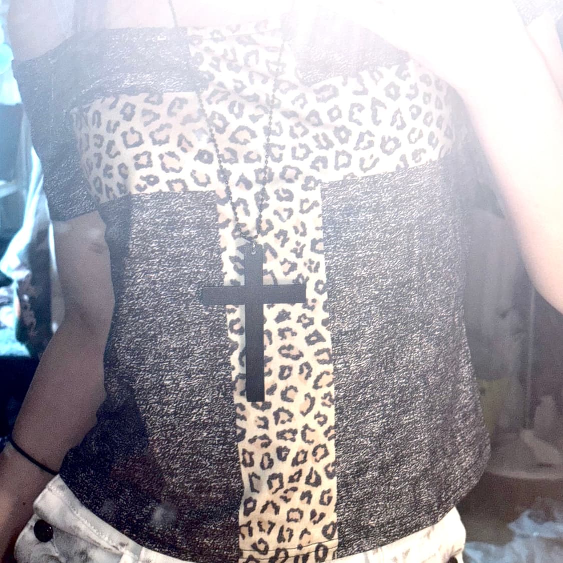 vintage cross punk necklace 상품이미지1