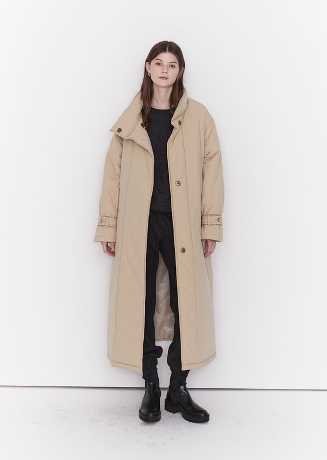 모우트 하이넥 롱패딩코트 상품이미지2