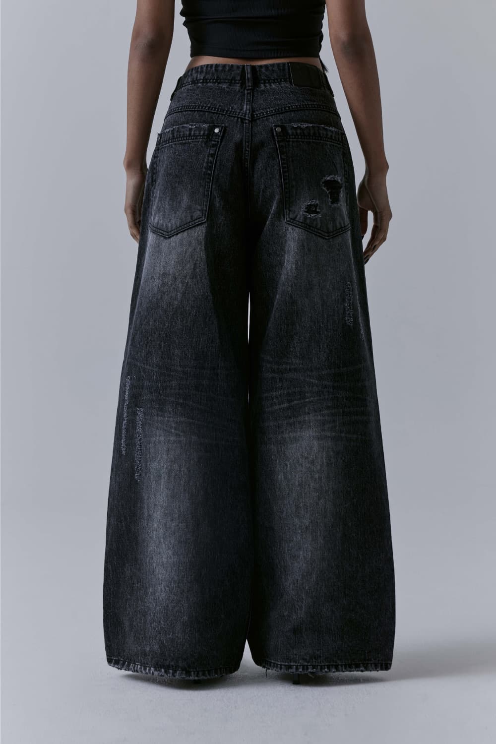 트리밍버드 컷아웃 데미지 데님 팬츠 Flip Cut-out Damage  상품이미지4