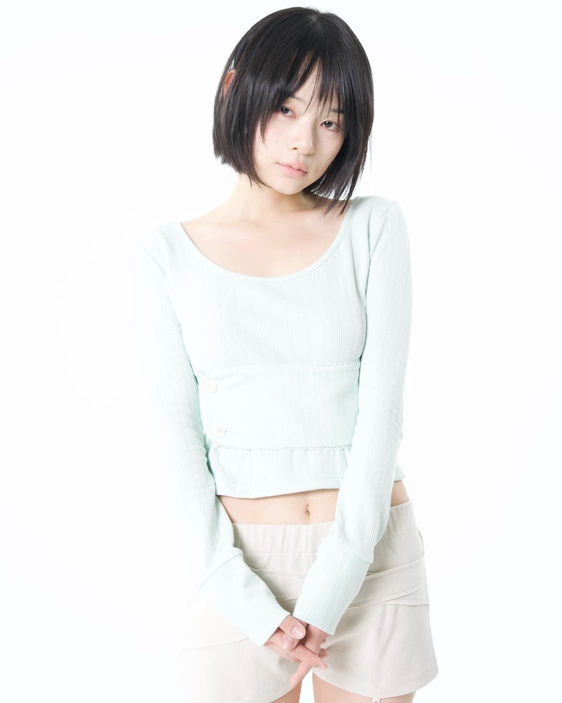 오스하이 밴드 베이비 롱슬리브 민트 상품이미지1