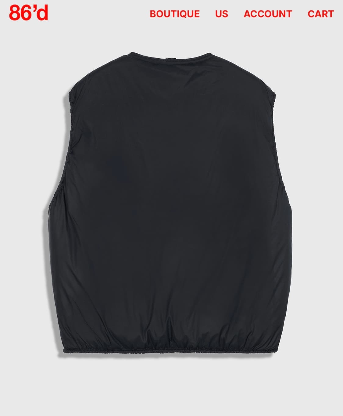 86d 다운 베스트 블랙 M 상품이미지5