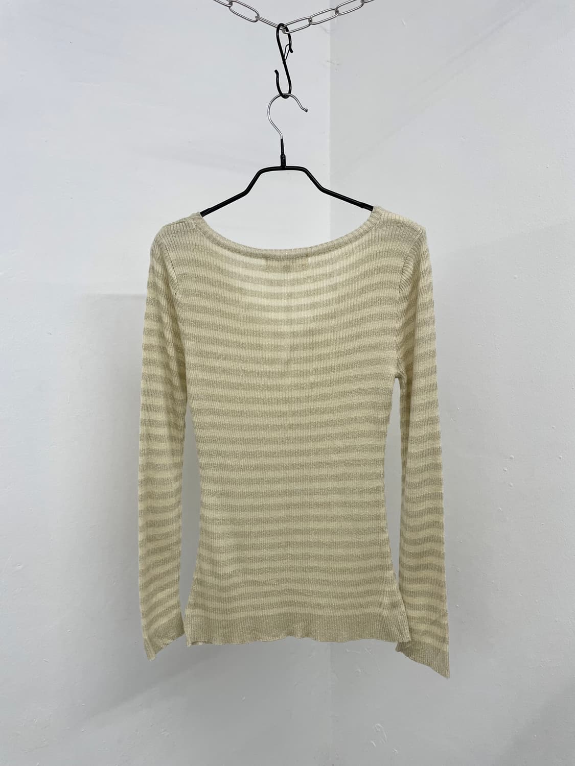 라떼모리 스트라이프 글리터 니트 상품이미지6